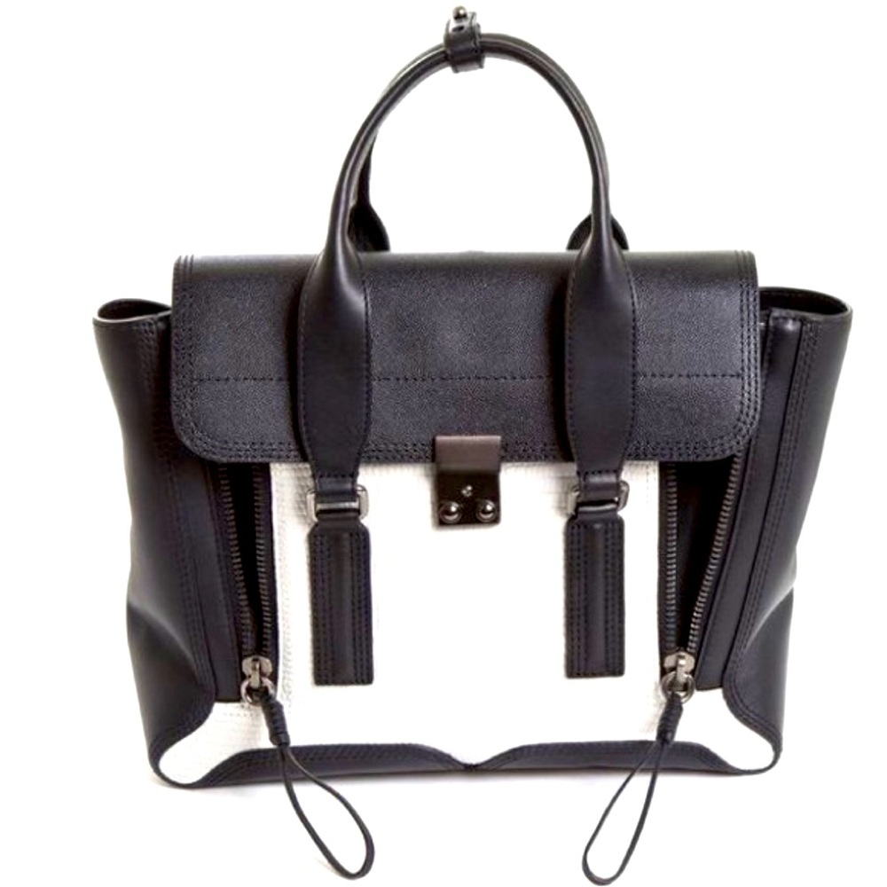 3.1 Phillip Lim Pashli Medium Bag - Black & White